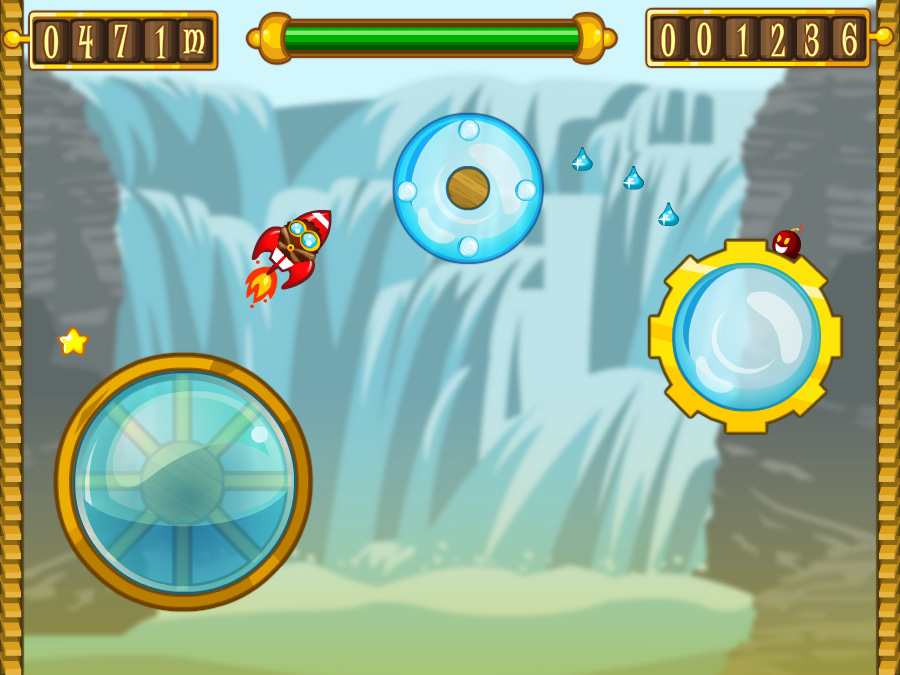 Écran de gameplay du jeu Weeliz avec interface, personnage et éléments interactifs