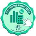 Badge prévisions financières