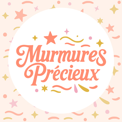 Identité visuelle Murmures Précieux – logo typographique illustré